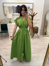 Cargar imagen en el visor de la galería, PRISCA - Maxi vestido verde