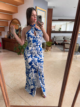 Cargar imagen en el visor de la galería, DIVINA - Maxi azul y blanco