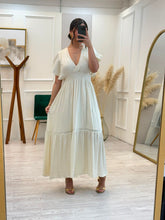 Cargar imagen en el visor de la galería, LOREL - Maxi vestido hueso