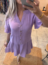 Cargar imagen en el visor de la galería, VESPERA - Vestido corto morado