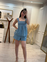 Cargar imagen en el visor de la galería, WINNIE - Set blusa y short azul