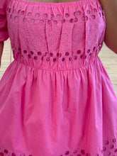 Cargar imagen en el visor de la galería, ASHBY - Vestido corto fucsia