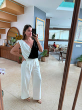 Cargar imagen en el visor de la galería, MILLICENT - Pantiblusa blanco y negro