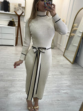 Cargar imagen en el visor de la galería, CHIARA - Maxi vestido avena