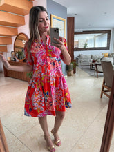 Cargar imagen en el visor de la galería, MIEL - Vestido corto camisero estampado