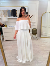 Cargar imagen en el visor de la galería, LAVINIA - Maxi vestido blanco