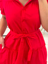 Cargar imagen en el visor de la galería, LUNA - Maxi vestido rojo