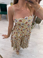 Cargar imagen en el visor de la galería, DOLLY - Vestido corto girasoles tirantes
