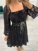 Cargar imagen en el visor de la galería, MAZIE - Vestido corto negro