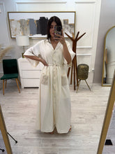 Cargar imagen en el visor de la galería, ZULEMA - Maxi vestido hueso