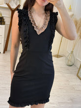 Cargar imagen en el visor de la galería, ELISA - Vestido corto negro