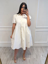 Cargar imagen en el visor de la galería, DHASIA - Vestido midi hueso