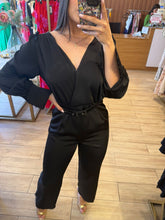 Cargar imagen en el visor de la galería, WENDY - Palazzo negro manga larga