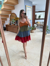Cargar imagen en el visor de la galería, WIT - Vestido corto tirantes multicolor