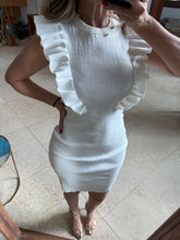 Cargar imagen en el visor de la galería, ARLINGTON - Vestido corto blanco