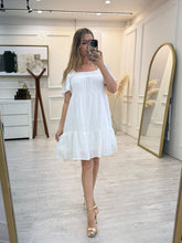 Cargar imagen en el visor de la galería, DEVON - Vestido corto blanco