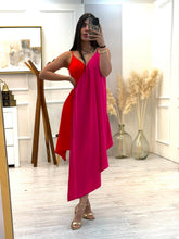 Cargar imagen en el visor de la galería, HAZEL - Vestido corto bicolor