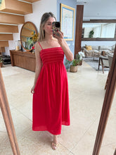 Cargar imagen en el visor de la galería, SAOKO - Maxi vestido rojo tirantes