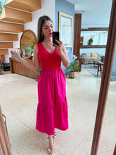 Cargar imagen en el visor de la galería, MARINA - Maxi vestido bicolor