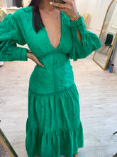 Cargar imagen en el visor de la galería, JUNE - Maxi vestido verde