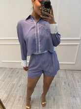 Cargar imagen en el visor de la galería, ARIADNE - Set blusa y short lavanda