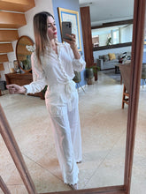 Cargar imagen en el visor de la galería, ELVIRA - Set pantalón y blusa blanco