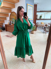 Cargar imagen en el visor de la galería, KANT - Maxi vestido verde