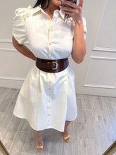 Cargar imagen en el visor de la galería, DHASIA - Vestido midi hueso