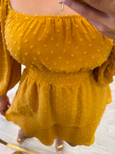 Cargar imagen en el visor de la galería, MEADOW - Vestido corto mostaza