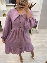 Cargar imagen en el visor de la galería, NORMA - Vestido midi lila