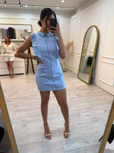 Cargar imagen en el visor de la galería, COLLINS - Vestido corto azul