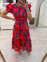 Cargar imagen en el visor de la galería, AVANI - Maxi vestido estampado multicolor