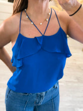 Cargar imagen en el visor de la galería, RHODE - Blusa azul rey
