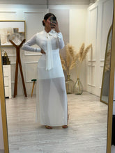 Cargar imagen en el visor de la galería, TANISHA - Maxi vestido blanco