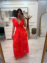 Cargar imagen en el visor de la galería, CYNTHIA - Maxi vestido estampado