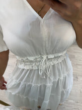 Cargar imagen en el visor de la galería, ANDREA - Vestido midi blanco