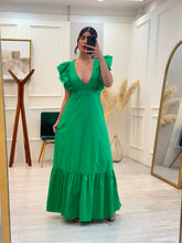 Cargar imagen en el visor de la galería, KAYLA - Maxi vestido verde