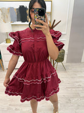 Cargar imagen en el visor de la galería, MAGDA - Vestido corto rojo