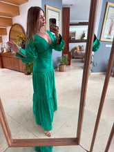 Cargar imagen en el visor de la galería, JOVITA - Maxi vestido verde