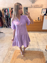 Cargar imagen en el visor de la galería, VESPERA - Vestido corto morado