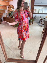 Cargar imagen en el visor de la galería, MIEL - Vestido corto camisero estampado