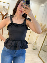 Cargar imagen en el visor de la galería, ENOLA - Blusa negra