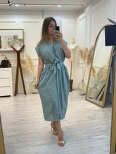 Cargar imagen en el visor de la galería, GWENDOLYN - Maxi vestido verde