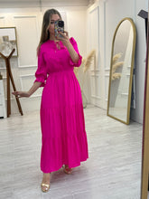 Cargar imagen en el visor de la galería, JOSEFINA - Maxi vestido fucsia