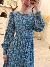 Cargar imagen en el visor de la galería, SABRINA - Vestido midi estampado