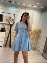 Cargar imagen en el visor de la galería, BALBINA - Vestido corto azul