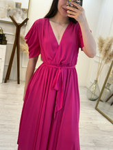 Cargar imagen en el visor de la galería, ESPERANZA - Maxi vestido fucsia