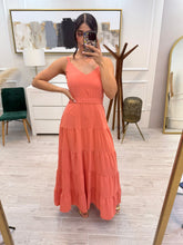 Cargar imagen en el visor de la galería, ROWENA - Maxi vestido salmon