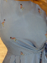 Cargar imagen en el visor de la galería, MURPHY - Vestido corto azul rayas