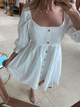 Cargar imagen en el visor de la galería, XIOMARA - Vestido corto blanco